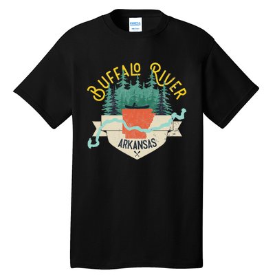 Buffalo River Arkansas National Park River Floating Kayak Tall T-Shirt