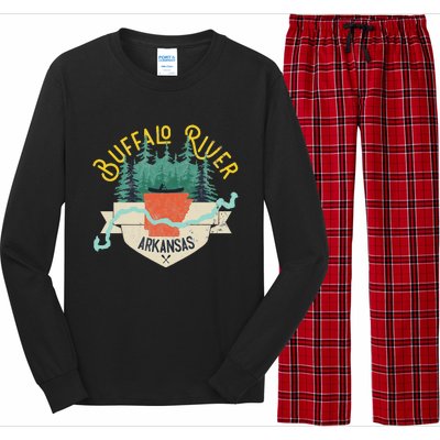 Buffalo River Arkansas National Park River Floating Kayak Long Sleeve Pajama Set