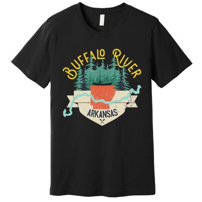 Buffalo River Arkansas National Park River Floating Kayak Premium T-Shirt