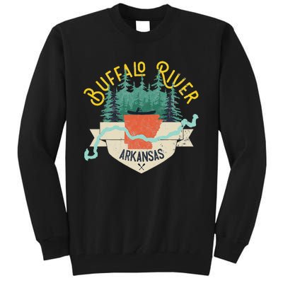 Buffalo River Arkansas National Park River Floating Kayak Tall Sweatshirt