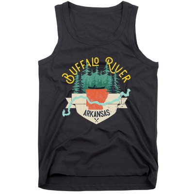 Buffalo River Arkansas National Park River Floating Kayak Tank Top