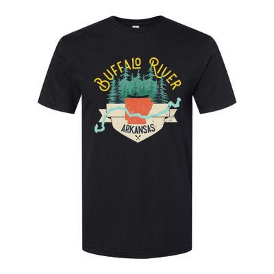 Buffalo River Arkansas National Park River Floating Kayak Softstyle CVC T-Shirt