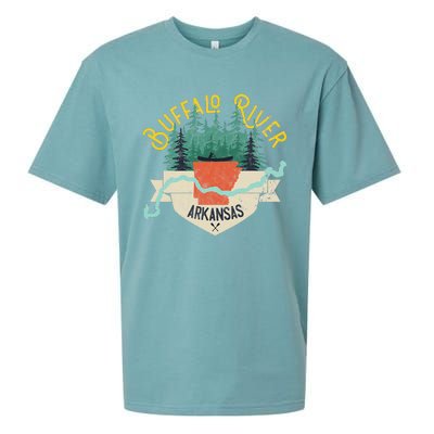 Buffalo River Arkansas National Park River Floating Kayak Sueded Cloud Jersey T-Shirt