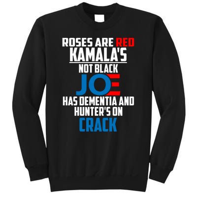 Biden Roses Are Red Kamala Not Black Joe Sweatshirt