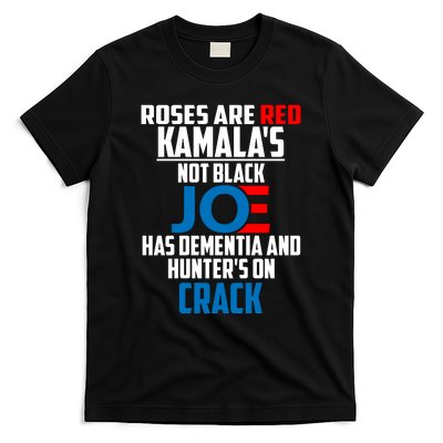 Biden Roses Are Red Kamala Not Black Joe T-Shirt