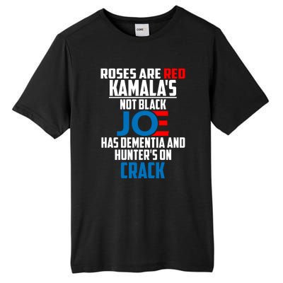 Biden Roses Are Red Kamala Not Black Joe Tall Fusion ChromaSoft Performance T-Shirt