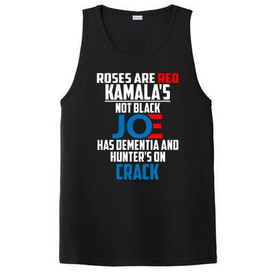 Biden Roses Are Red Kamala Not Black Joe PosiCharge Competitor Tank