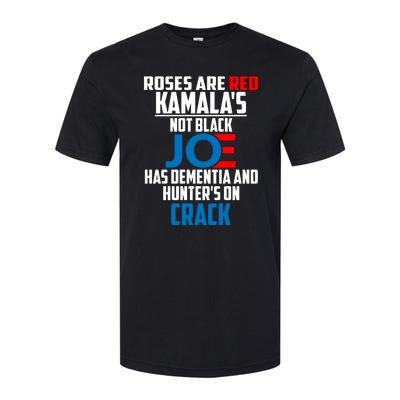 Biden Roses Are Red Kamala Not Black Joe Softstyle CVC T-Shirt