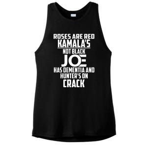 Biden Roses Are Red Kamala Not Black Joe Ladies PosiCharge Tri-Blend Wicking Tank