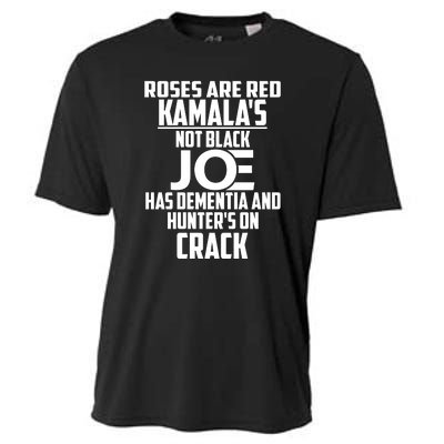 Biden Roses Are Red Kamala Not Black Joe Cooling Performance Crew T-Shirt