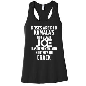 Biden Roses Are Red Kamala Not Black Joe Women's Racerback Tank