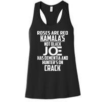 Biden Roses Are Red Kamala Not Black Joe Women's Racerback Tank