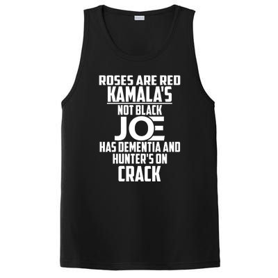 Biden Roses Are Red Kamala Not Black Joe PosiCharge Competitor Tank