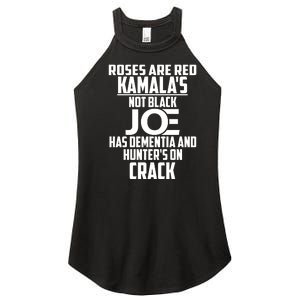 Biden Roses Are Red Kamala Not Black Joe Women's Perfect Tri Rocker Tank