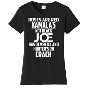 Biden Roses Are Red Kamala Not Black Joe Women's T-Shirt