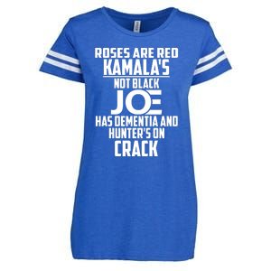 Biden Roses Are Red Kamala Not Black Joe Enza Ladies Jersey Football T-Shirt