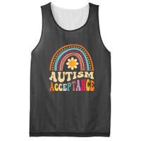 Boho Rainbow Acceptance Special Education Teacher Gift Autism Awareness Mesh Reversible Basketball Jersey Tank