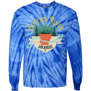 Buffalo River Arkansas National Park River Tie-Dye Long Sleeve Shirt