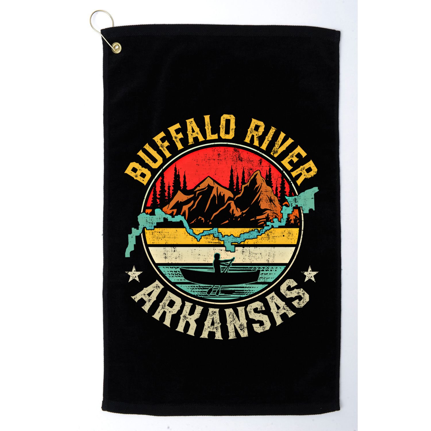 Buffalo River Arkansas National Park River Floating Kayak Cute Gift Golf Towel