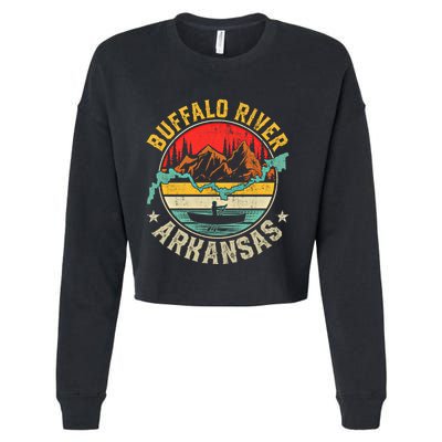 Buffalo River Arkansas National Park River Floating Kayak Cute Gift Cropped Pullover Crew
