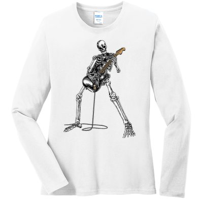 Band Rock And Roll Guitar For Men Band Tee Ladies Long Sleeve Shirt