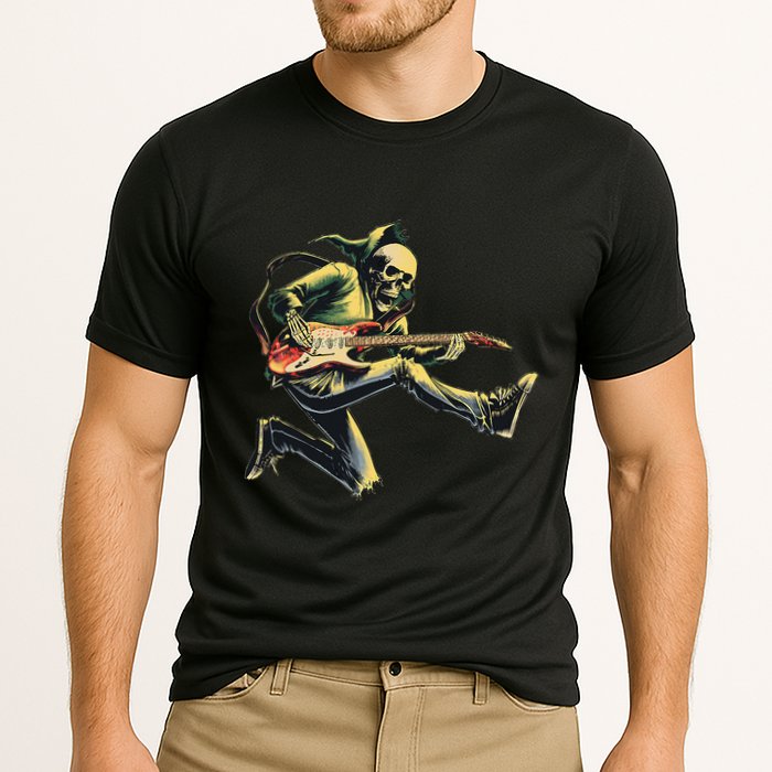 Band Rock And Roll Guitar Band Cooling Performance Crew T-Shirt