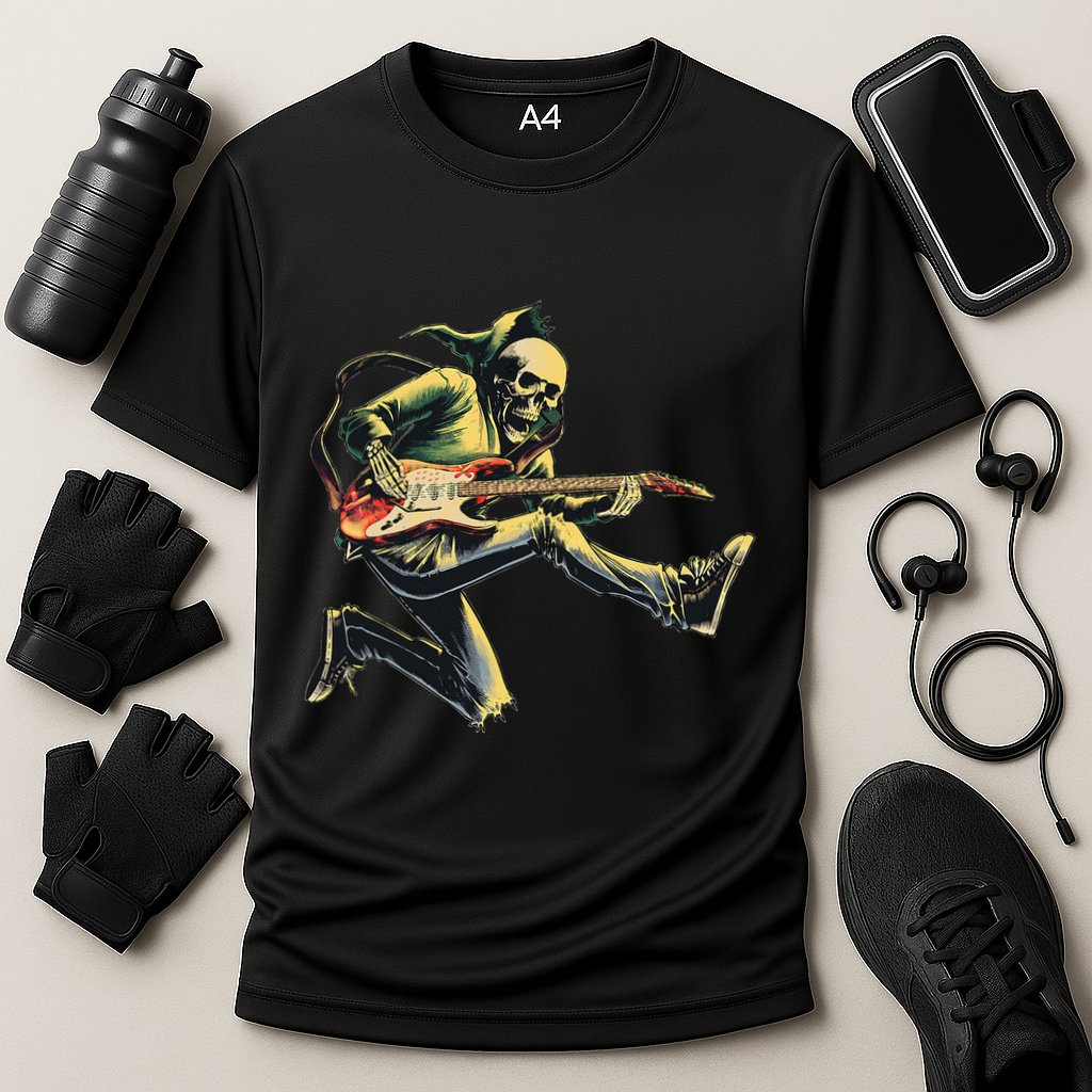 Band Rock And Roll Guitar Band Cooling Performance Crew T-Shirt