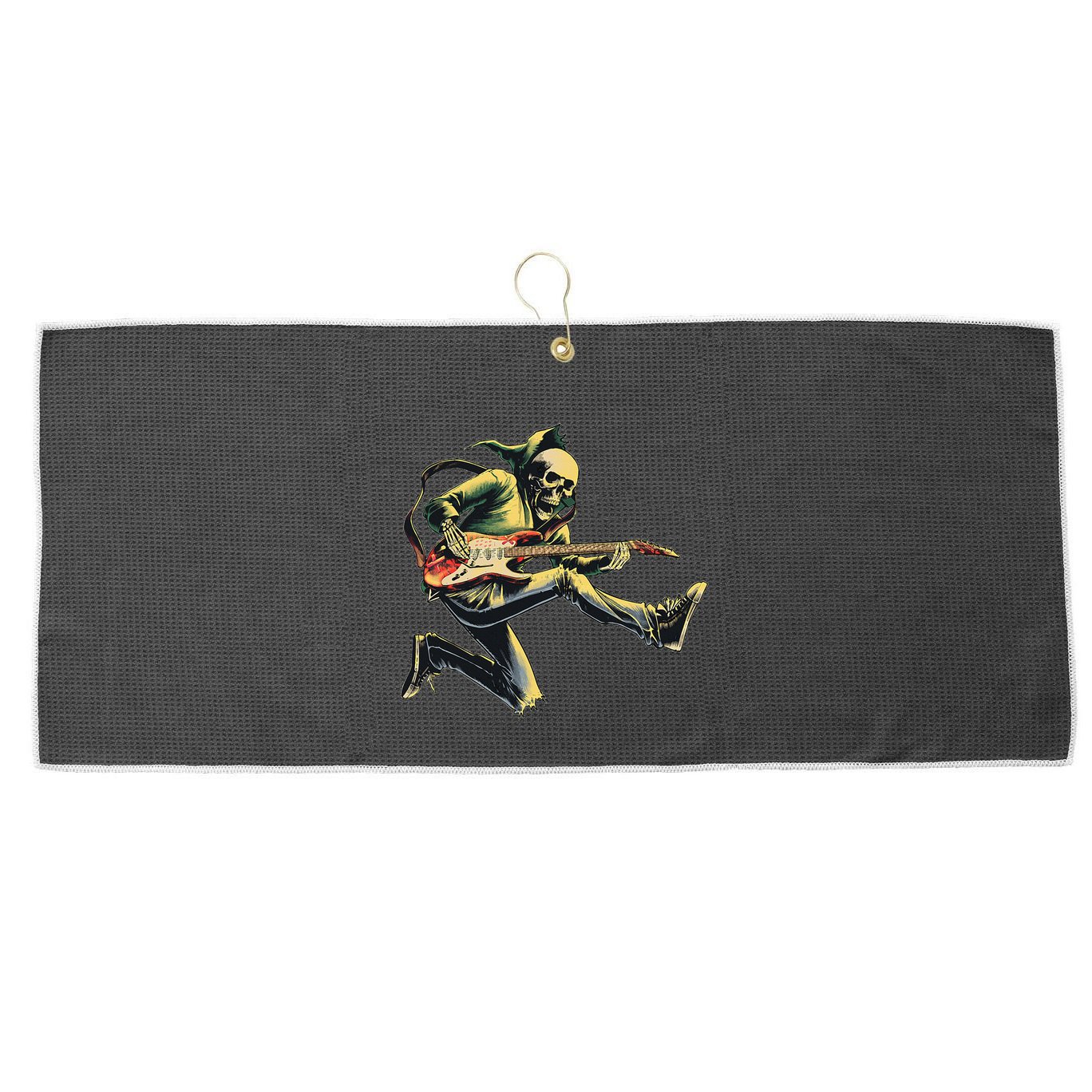 Band Rock And Roll Guitar Band Large Microfiber Waffle Golf Towel