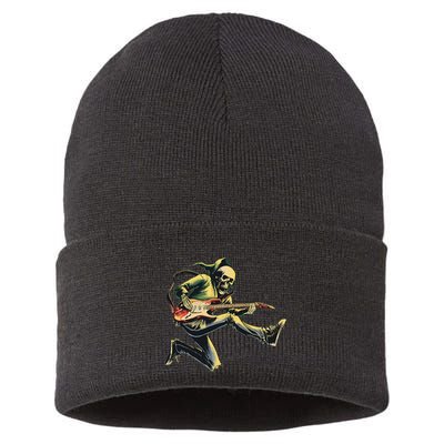 Band Rock And Roll Guitar Band Sustainable Knit Beanie