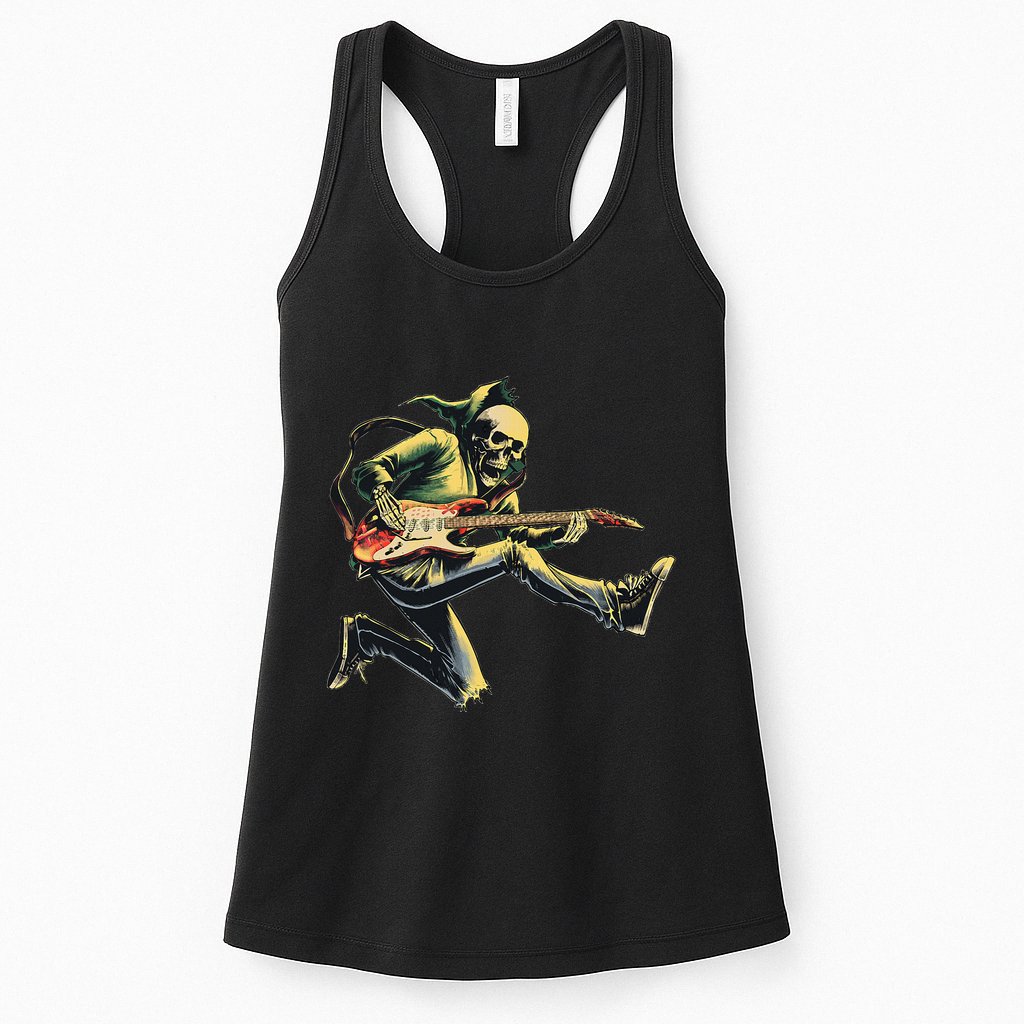 Band Rock And Roll Guitar Band Womens Tank Top