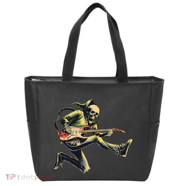 Band Rock And Roll Guitar Band Zip Tote Bag