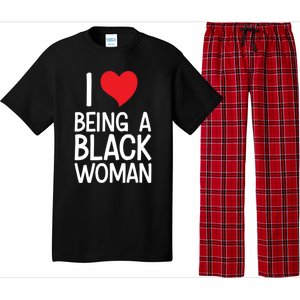 Black Rights African American Cool Gift I Love Being A Black Cute Gift Pajama Set