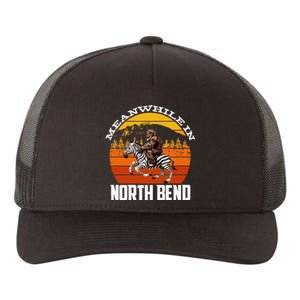 Bigfoot Riding A Zebra Meanwhile In North Bend Yupoong Adult 5-Panel Trucker Hat