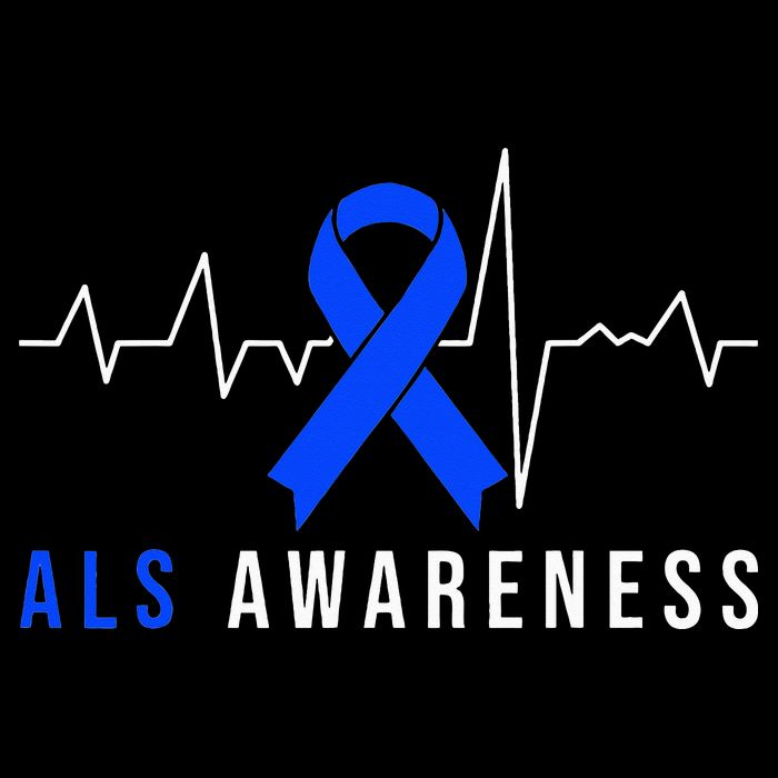 Blue Ribbon ALS Awareness Heartbeat City Backpack