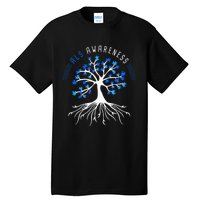 Blue Ribbon ALS Awareness Tree Tall T-Shirt