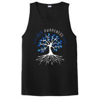 Blue Ribbon ALS Awareness Tree PosiCharge Competitor Tank