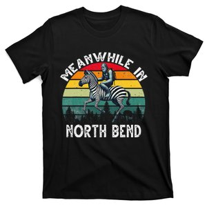 Bigfoot Riding A Zebra Meanwhile In North Bend T-Shirt