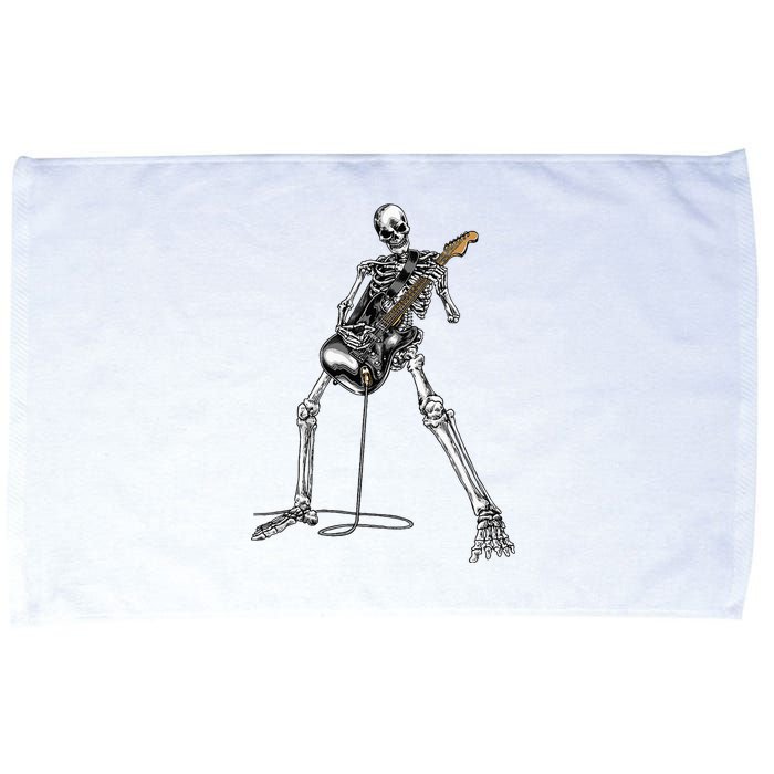 Band Rock And Roll Guitar For Men Band Tee Microfiber Hand Towel