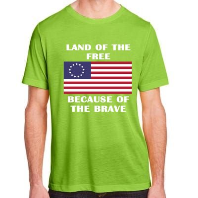 Betsy Ross American Flag Land Of The Free Patriotic Usa Gift Adult ChromaSoft Performance T-Shirt