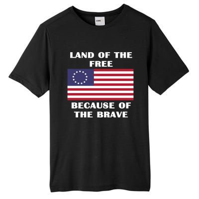 Betsy Ross American Flag Land Of The Free Patriotic Usa Gift Tall Fusion ChromaSoft Performance T-Shirt