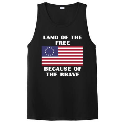 Betsy Ross American Flag Land Of The Free Patriotic Usa Gift PosiCharge Competitor Tank