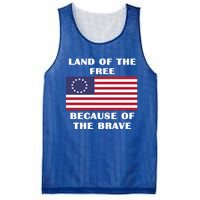 Betsy Ross American Flag Land Of The Free Patriotic Usa Gift Mesh Reversible Basketball Jersey Tank