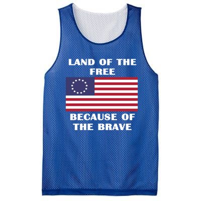 Betsy Ross American Flag Land Of The Free Patriotic Usa Gift Mesh Reversible Basketball Jersey Tank