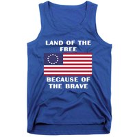 Betsy Ross American Flag Land Of The Free Patriotic Usa Gift Tank Top