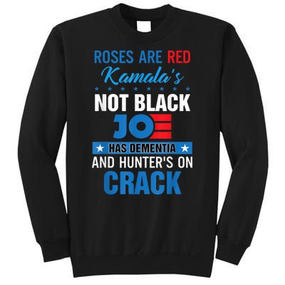 Biden Roses Are Red Kamala Not Black Joe Sweatshirt