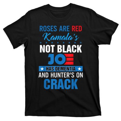 Biden Roses Are Red Kamala Not Black Joe T-Shirt