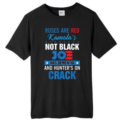 Biden Roses Are Red Kamala Not Black Joe Tall Fusion ChromaSoft Performance T-Shirt