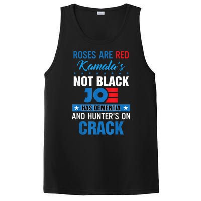 Biden Roses Are Red Kamala Not Black Joe PosiCharge Competitor Tank