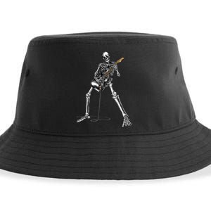 Band Rock And Roll Guitar For Men Band Sustainable Bucket Hat