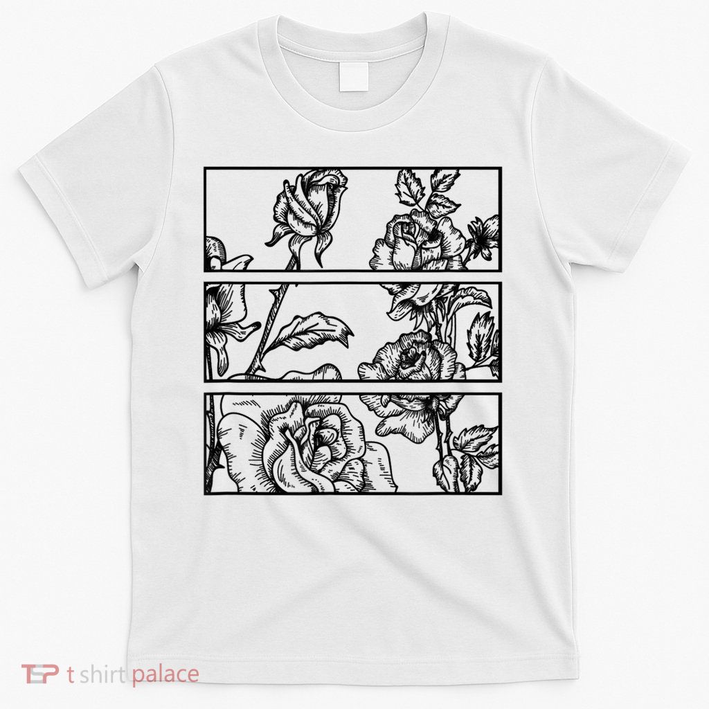 Black Roses Aesthetic Clothing Soft Grunge Clothes Goth Punk T-Shirt